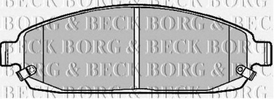 BORG & BECK bbp1911 -  Комплект тормозных колодок, дисковый тормоз